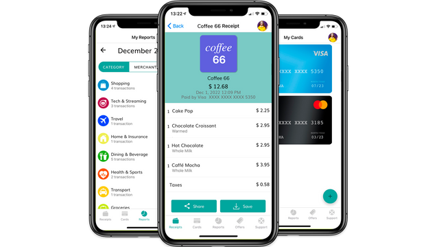 Consumer App with your digital receipts