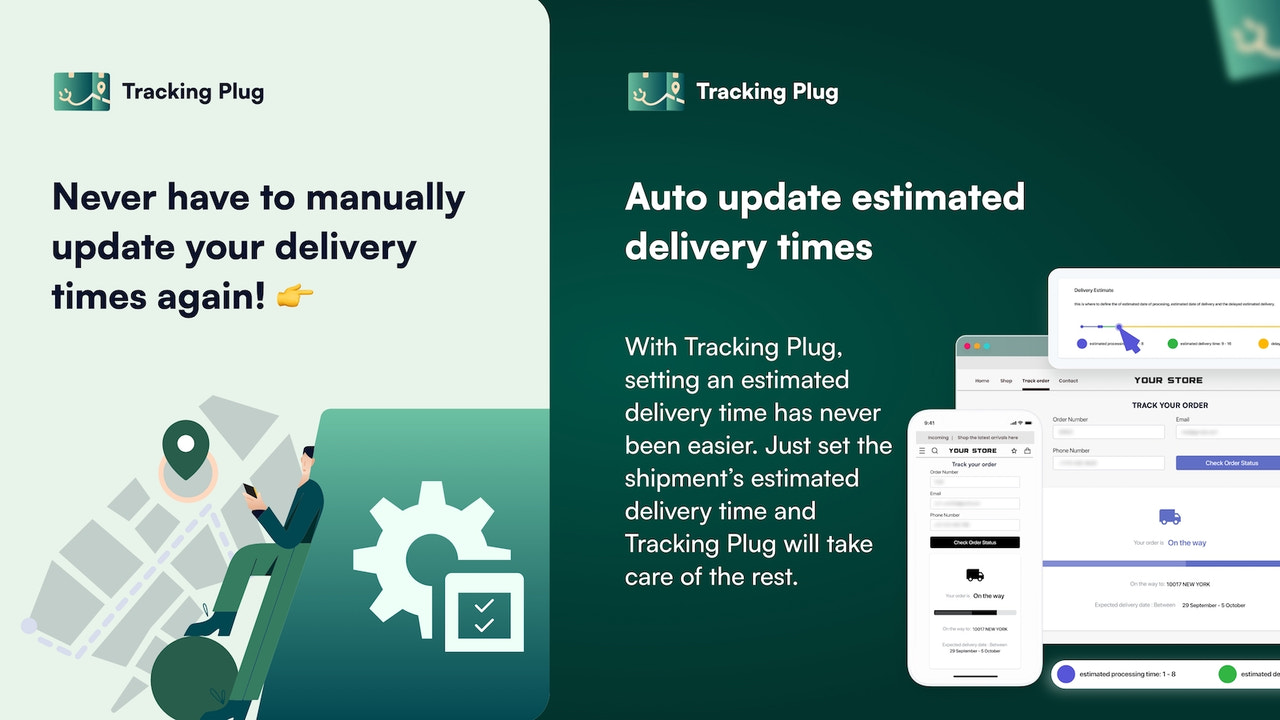 Auto opdatering af estimerede leveringstider