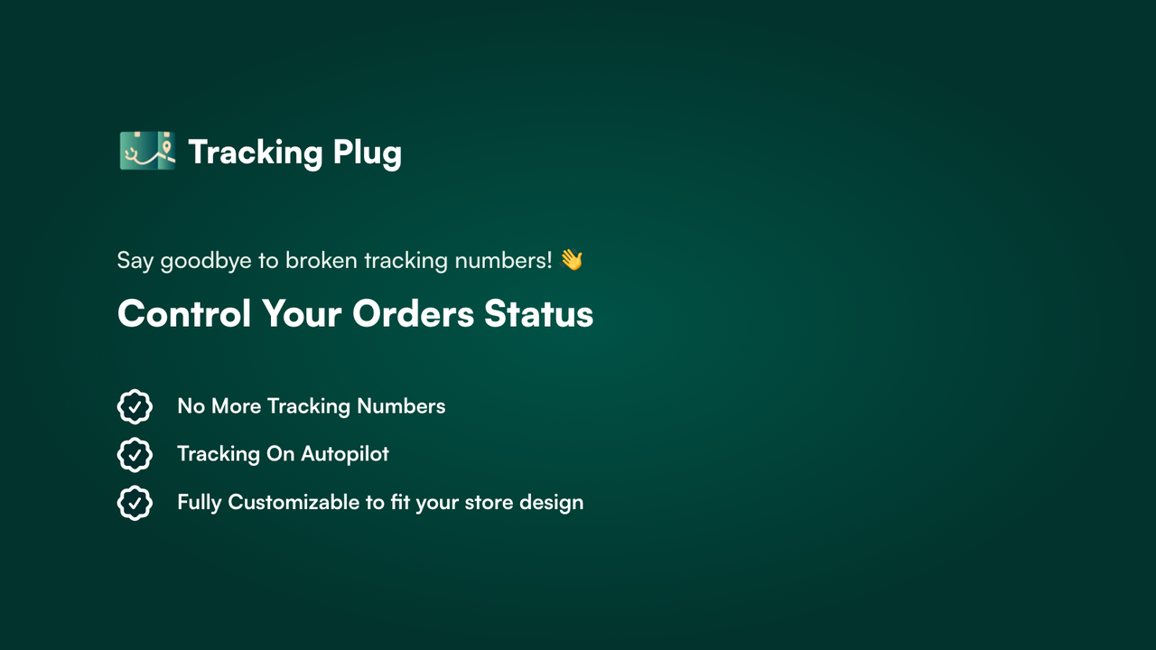 Tracking Plug - Diga adeus aos números de rastreamento quebrados!