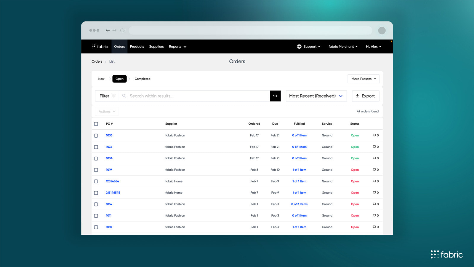 Exécutez les commandes et synchronisez automatiquement les numéros de suivi.