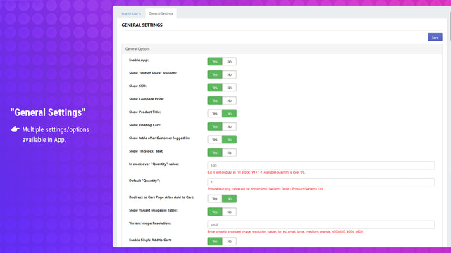 Configuraciones Generales