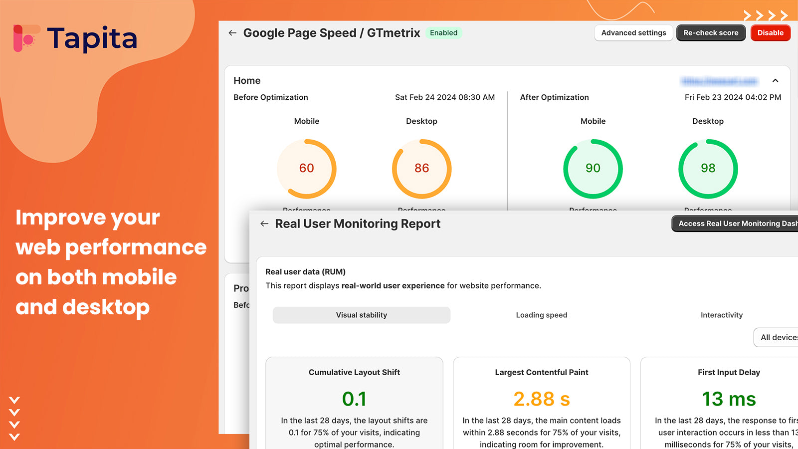 Tapita SEO & Speed Optimizer Screenshot