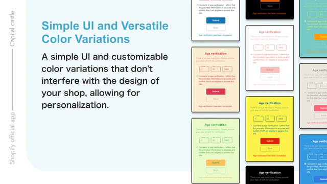 Simple UI and Versatile Color Variations