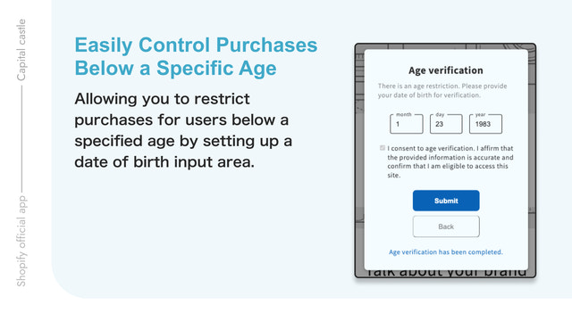 Easily Control Purchases Below a Specific Age