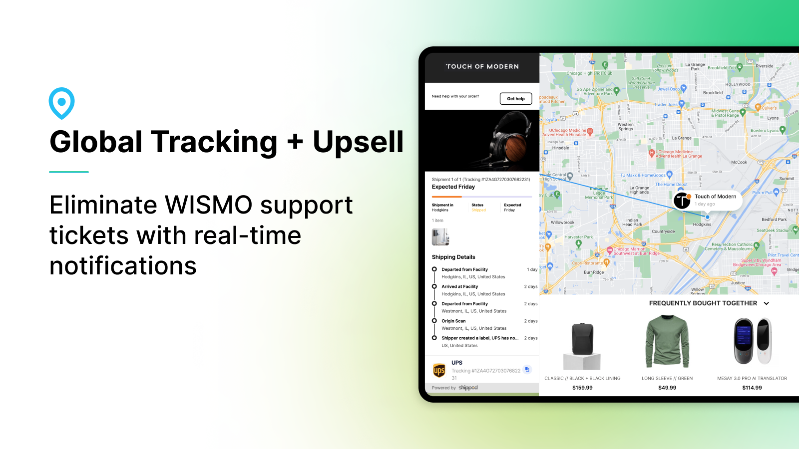 Elimine os tickets de suporte WISMO com notificações em tempo real