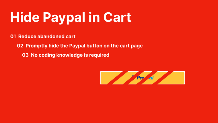 Hide PayPal in Cart Screenshot