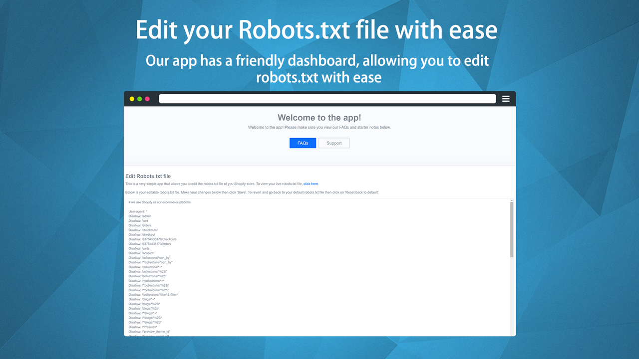 Modifier le fichier Robots.txt