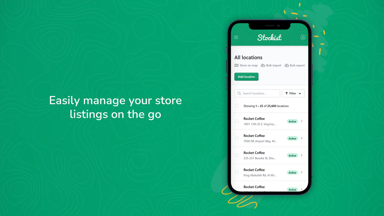 Easily manage your store listings on the go