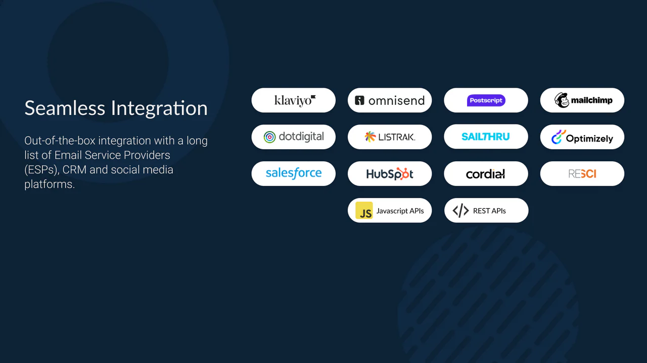 Intégrations transparentes qui apportent de la valeur