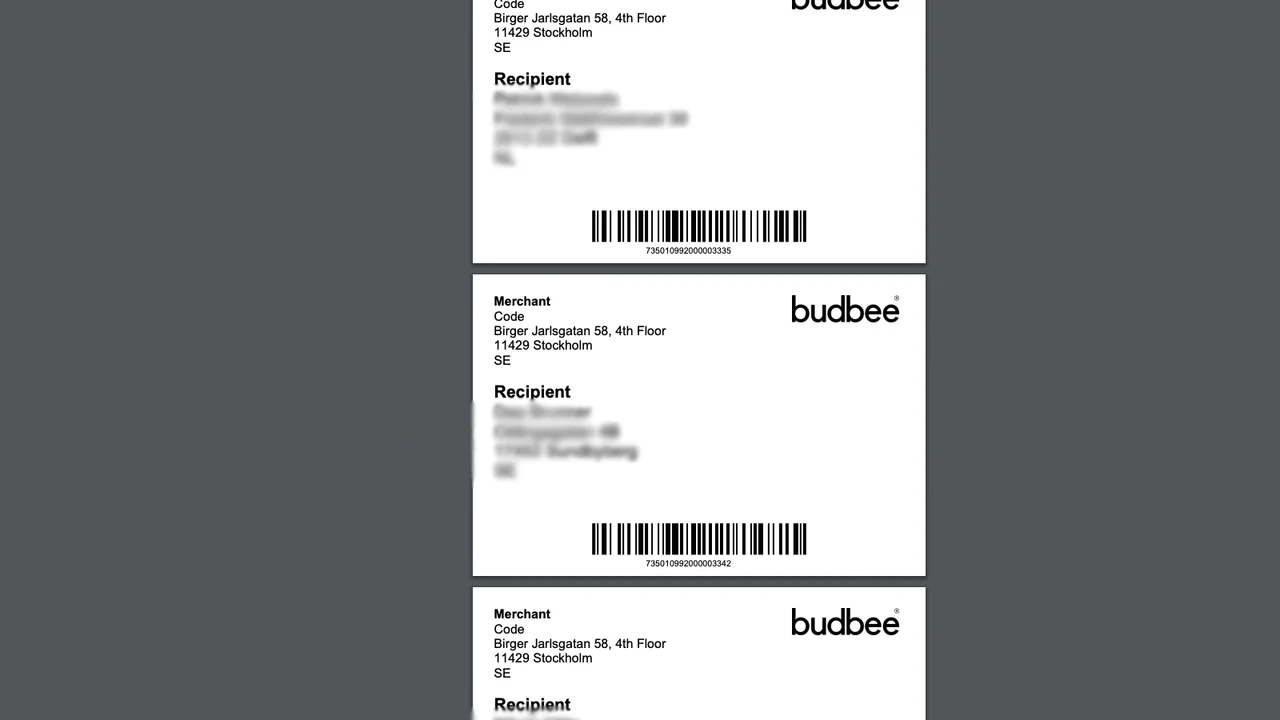 Print multiple shipping labels in one go