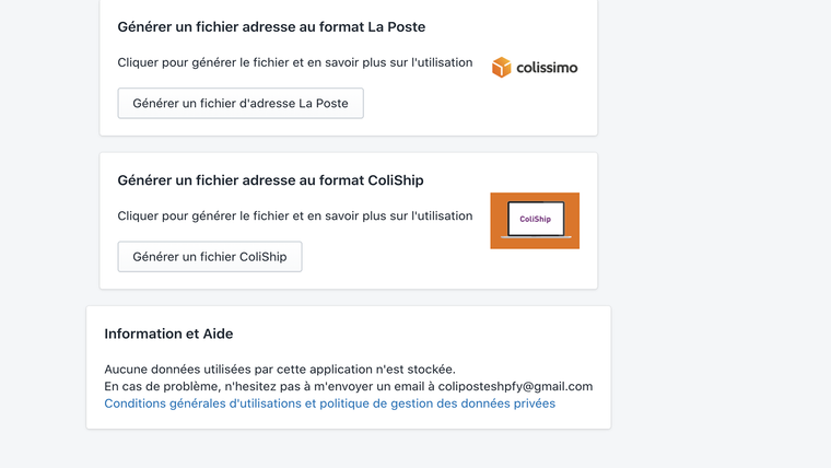 ColiPoste Screenshot