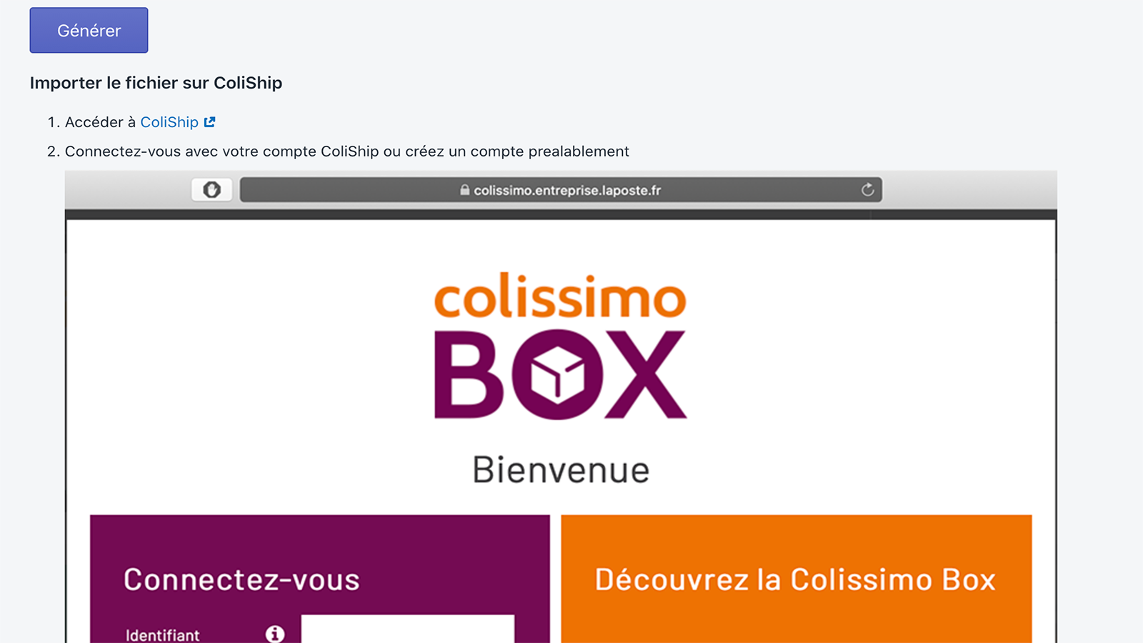 ColiPoste Screenshot