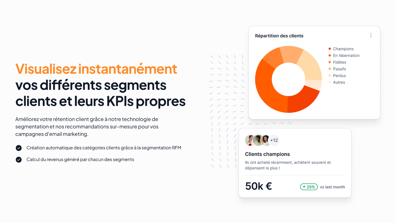 segment client avec kpi