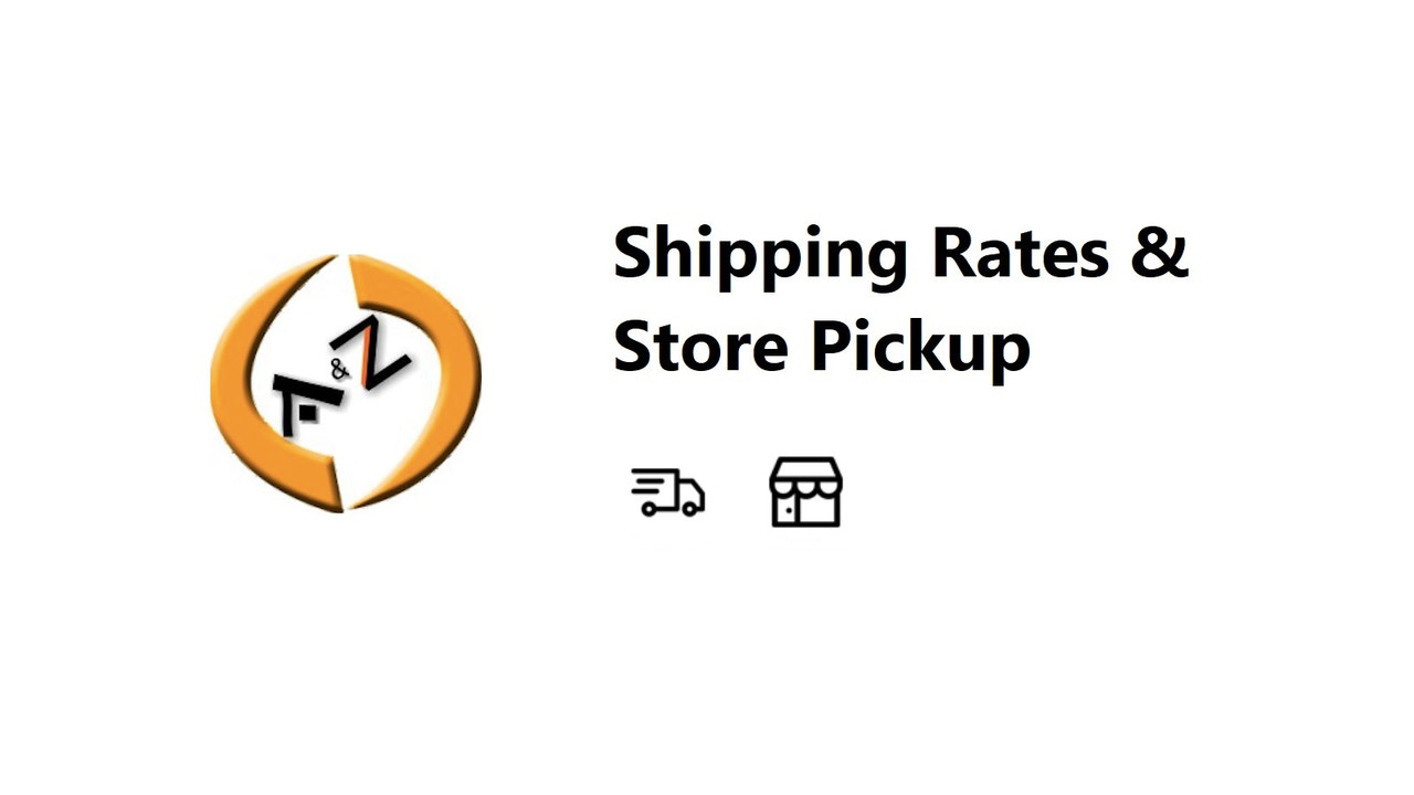 Shipping Rates & Store Pickup