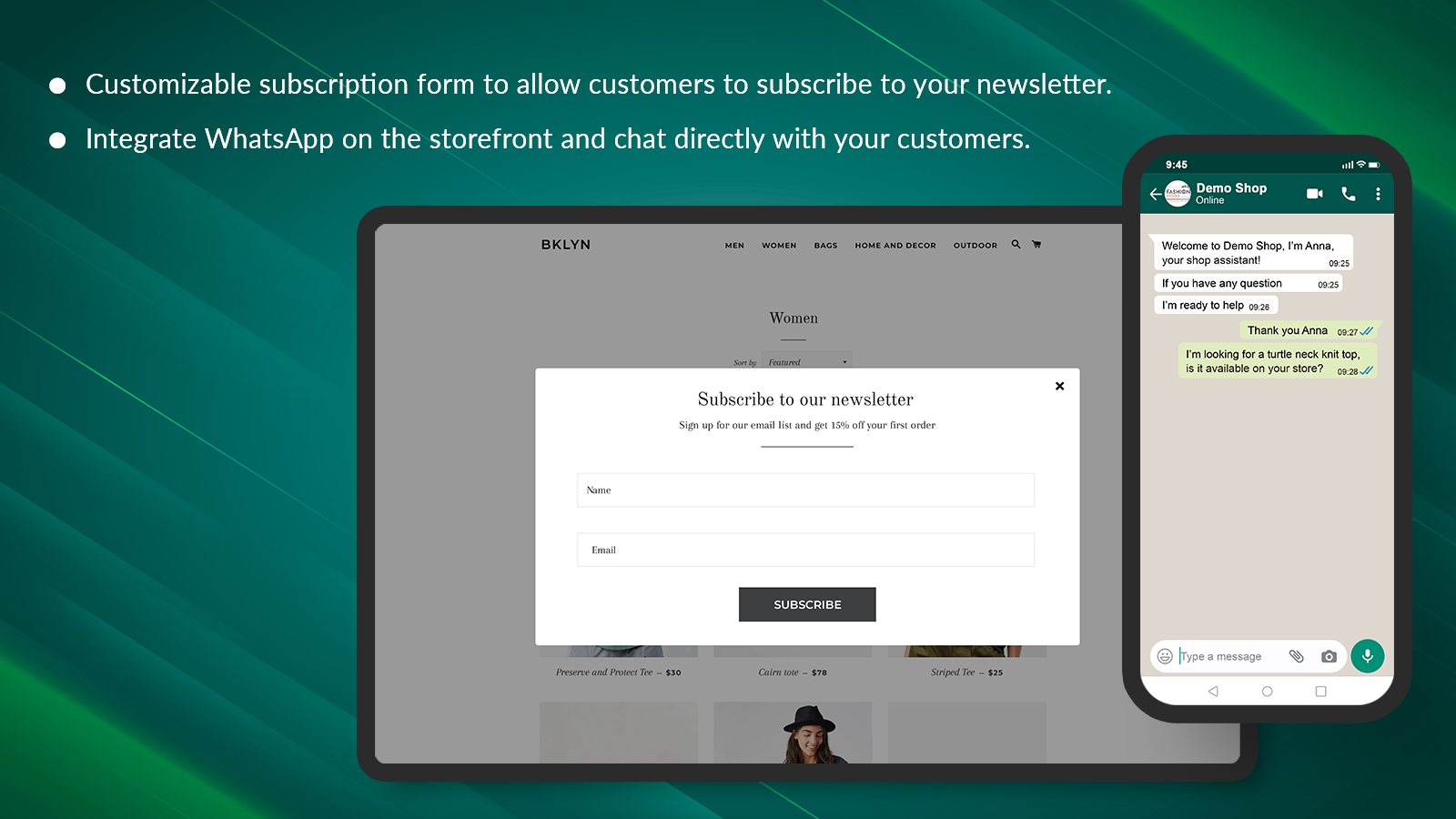 Subscriber form