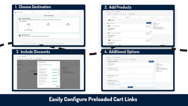 build direct to checkout and preloaded cart links with ziplinks