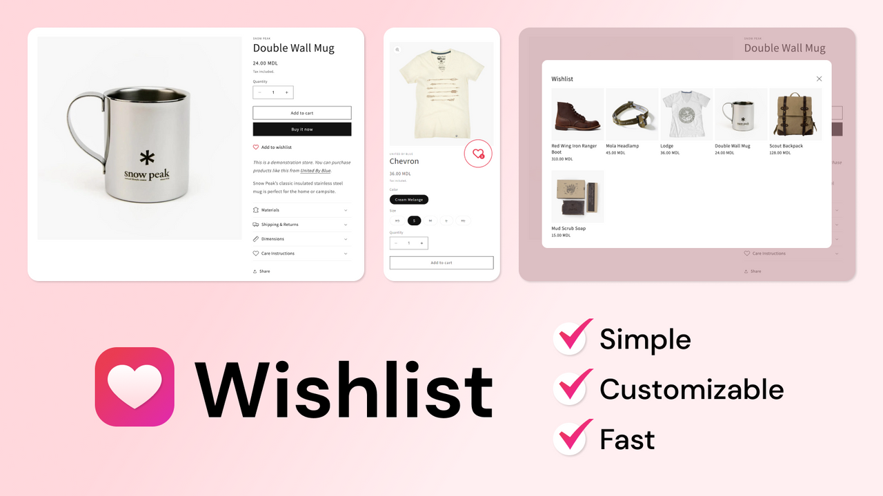 Wishlist app