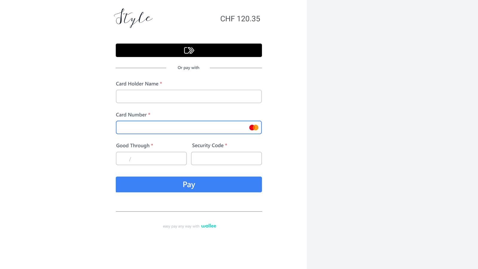 Paypal Check-Out | Betalingspagina
