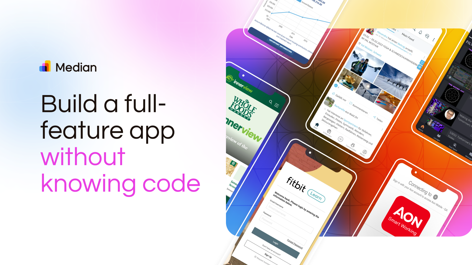 Utilisez Median.co pour construire une application complète sans connaître le code