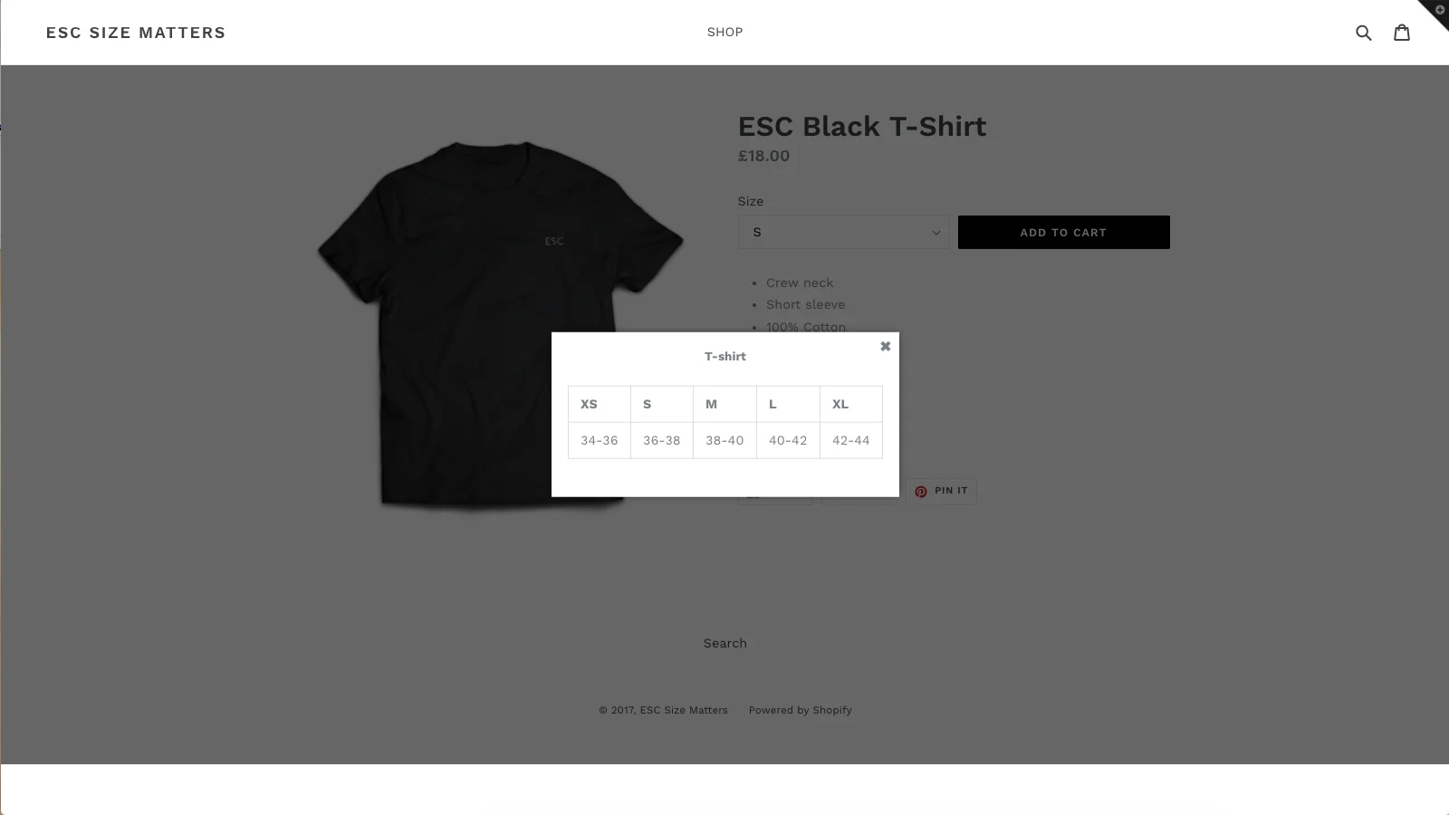 Size Charts & Size Guide ‑ ESC - Size Charts For Your Shopify Store ...