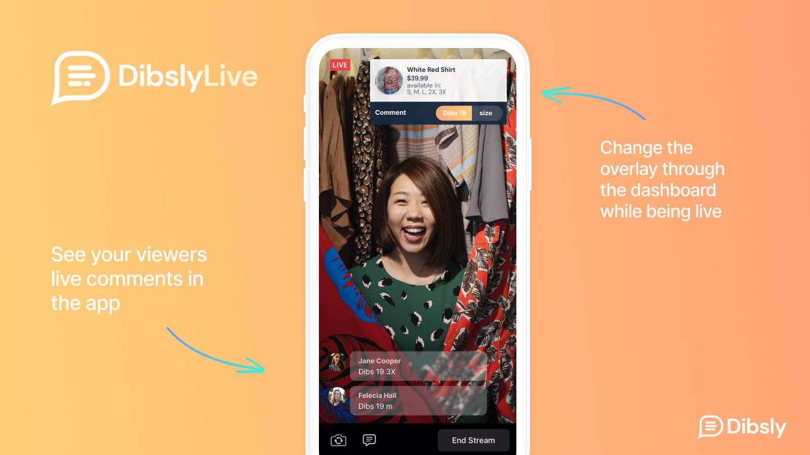 Add a dynamic product overlay onto your Facebook Live video