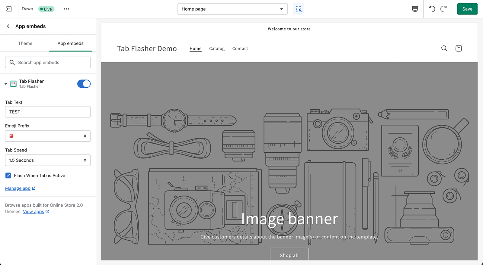 Tab Flasher Screenshot