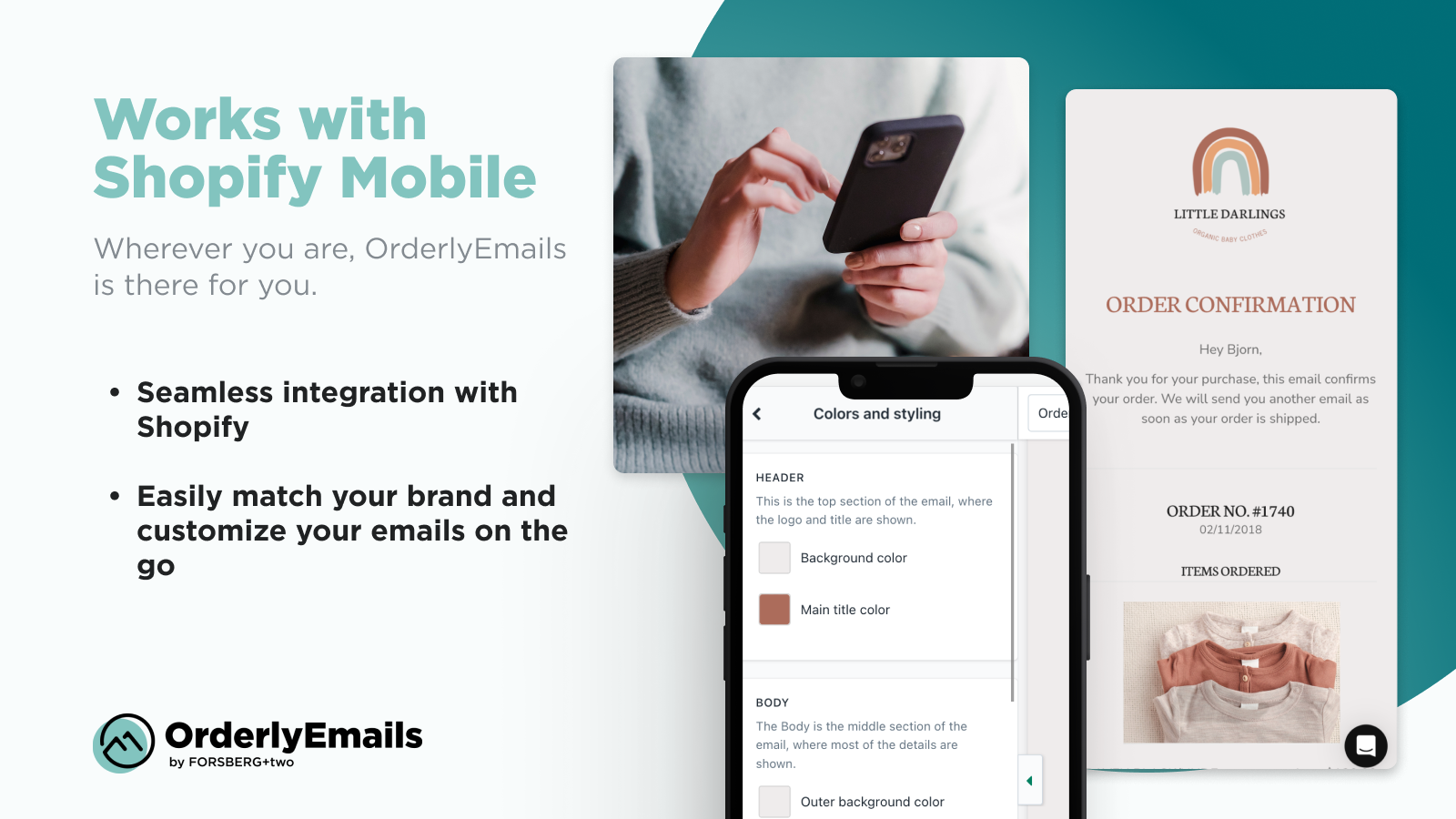 OrderlyEmails : Fonctionne avec Shopify Mobile