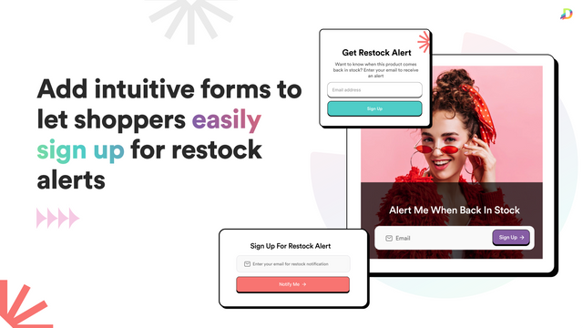 Alert Me Restock Alerts funciona nativamente em seu Painel Shopify