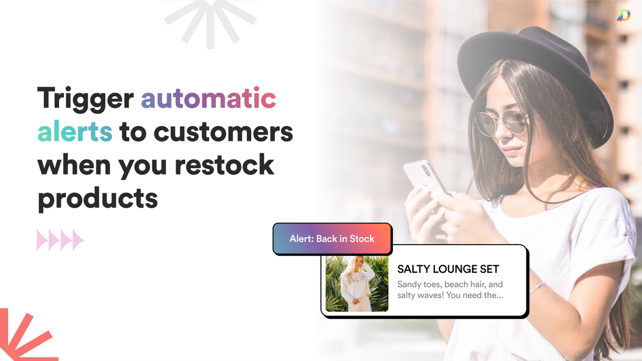 Use analytics for your back in stock and restock products