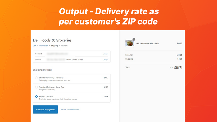 ShipFee ‑ Delivery rate Screenshot