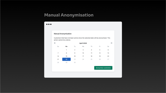 Manual anonymisation