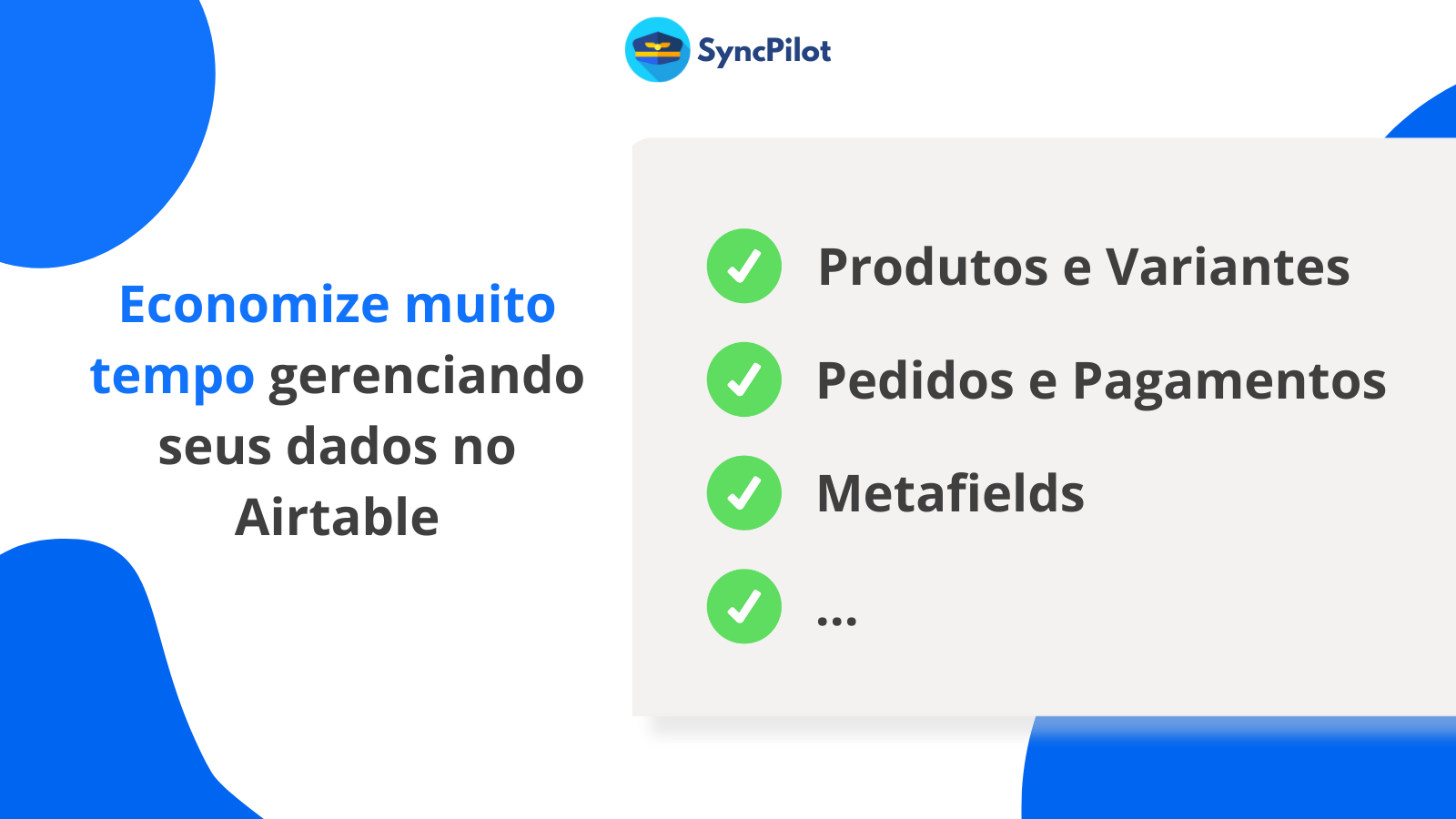 Gerencie seus dados do Shopify a partir do Airtable