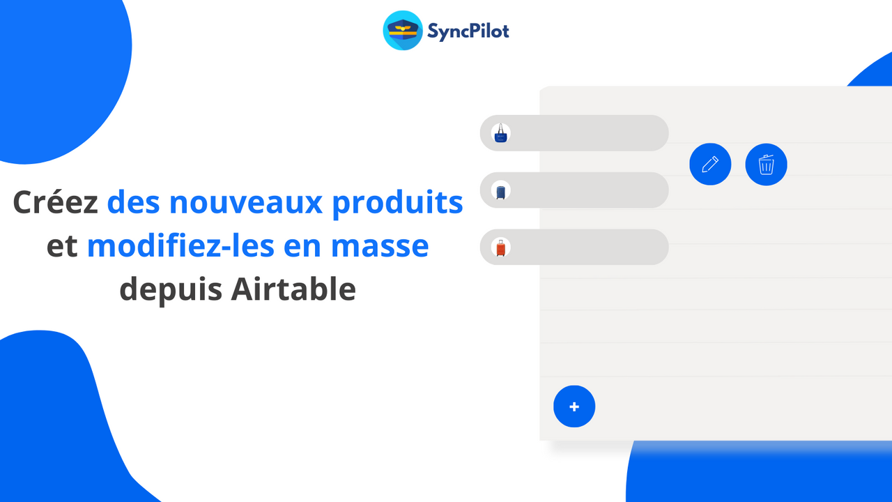 Créer des produits Shopify depuis Airtable