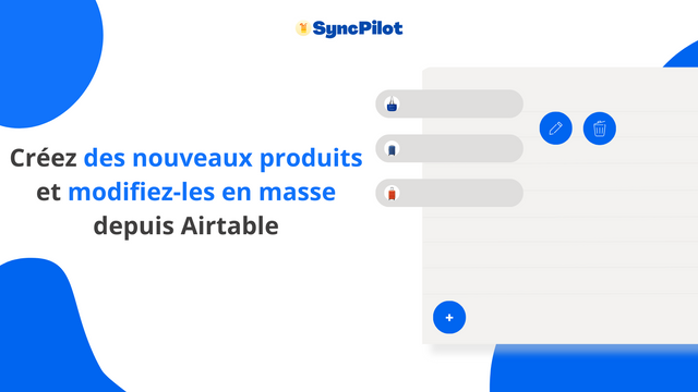 Créer des produits Shopify depuis Airtable