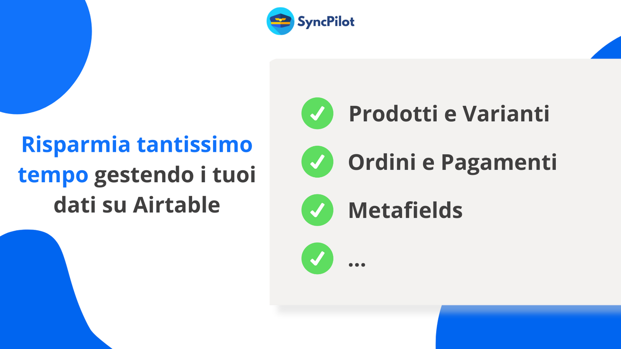 Gestisci i tuoi dati Shopify da Airtable