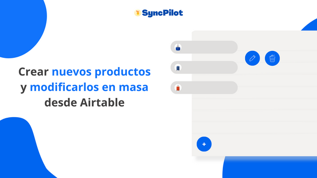 Crear nuevos productos con Airtable