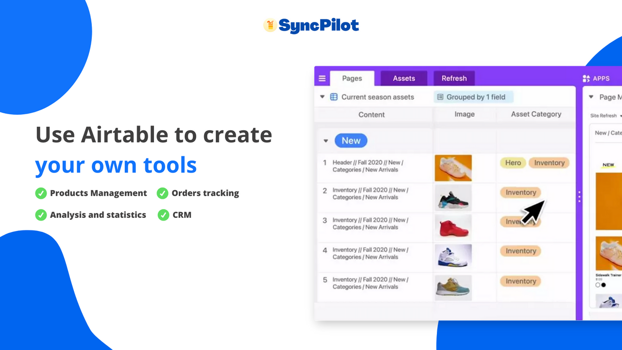 Create Shopify custom tools with Airtable