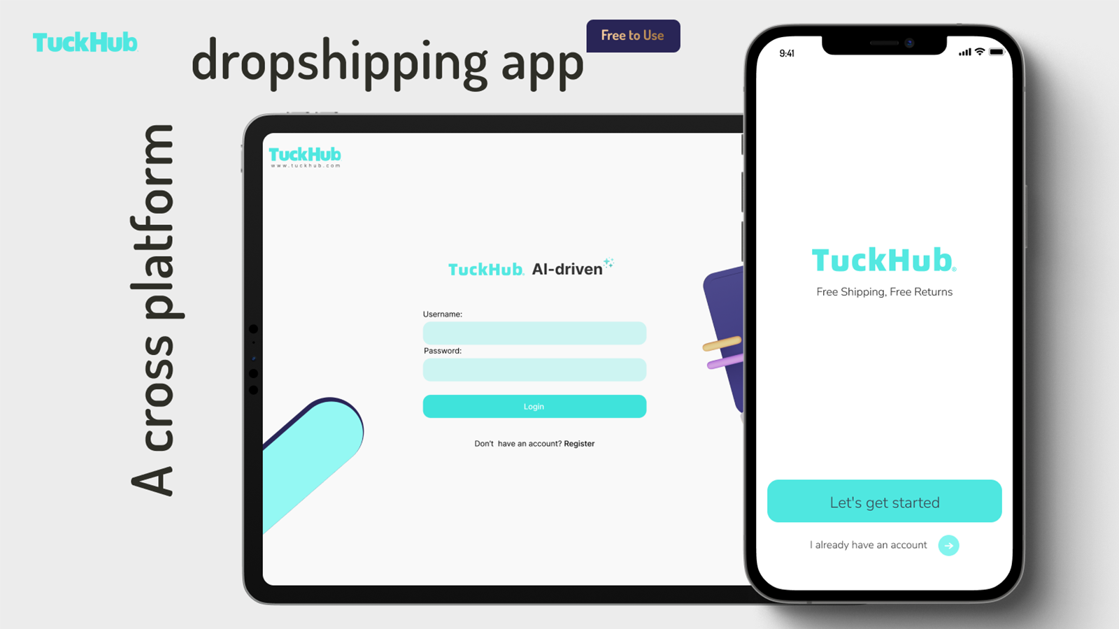 Eine plattformübergreifende Dropshipping-App