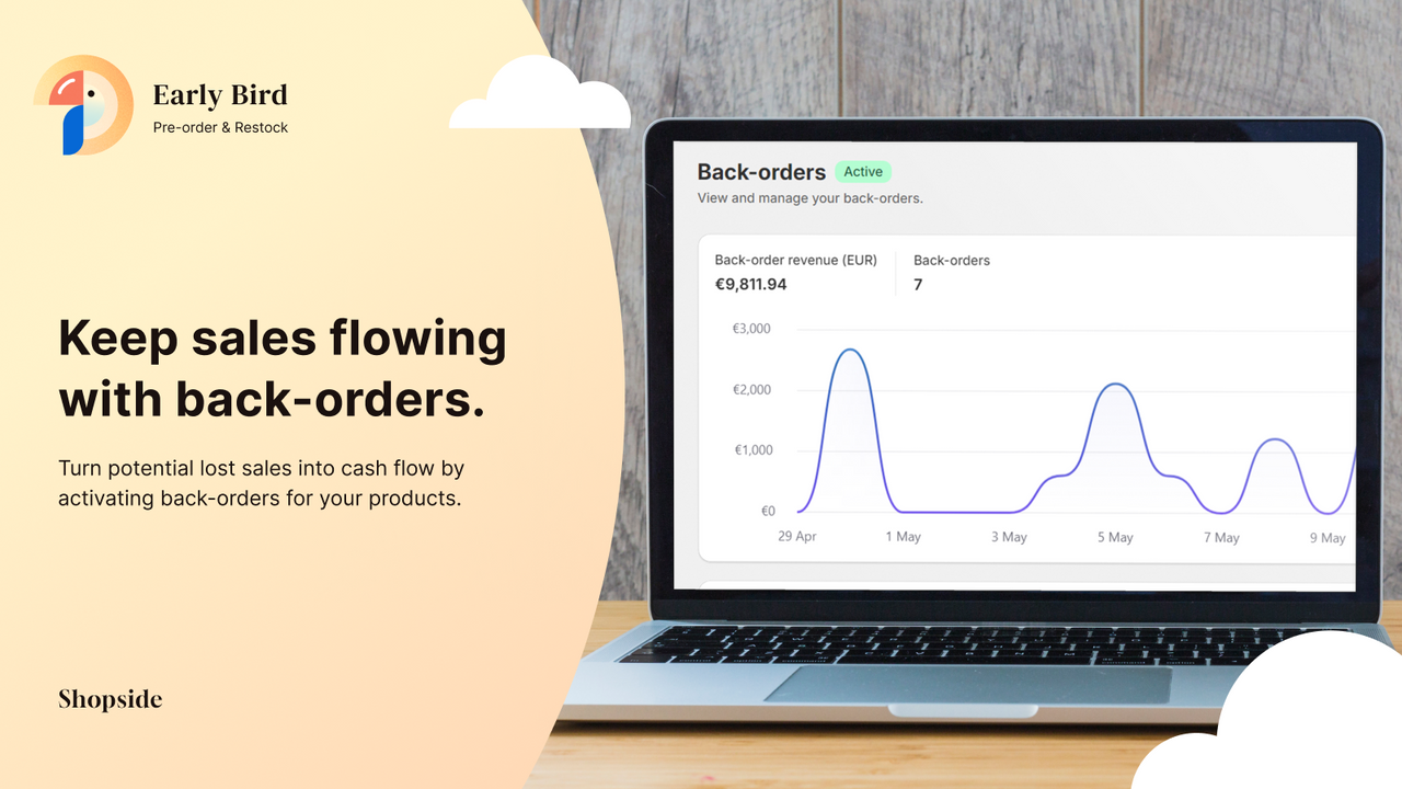 Houd de verkopen gaande met back-orders.