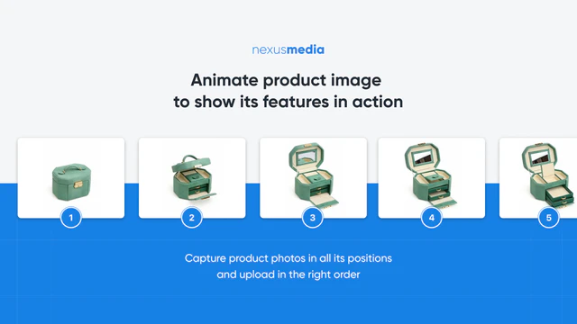 Animate images to show product features in action