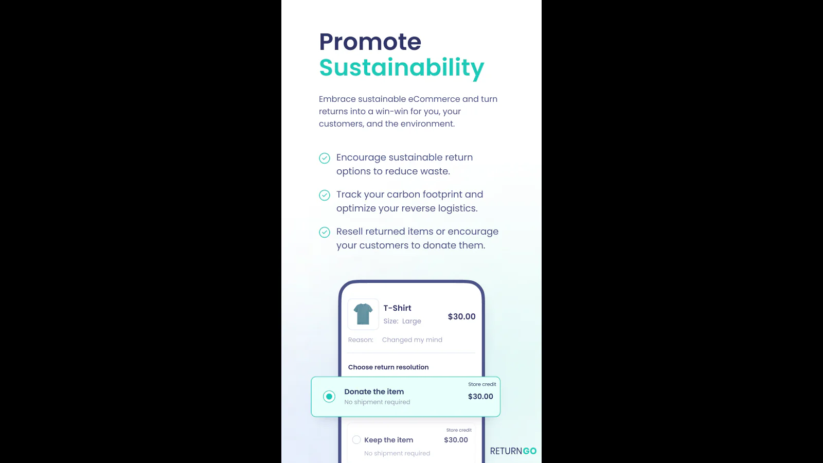 Create a sustainable returns process