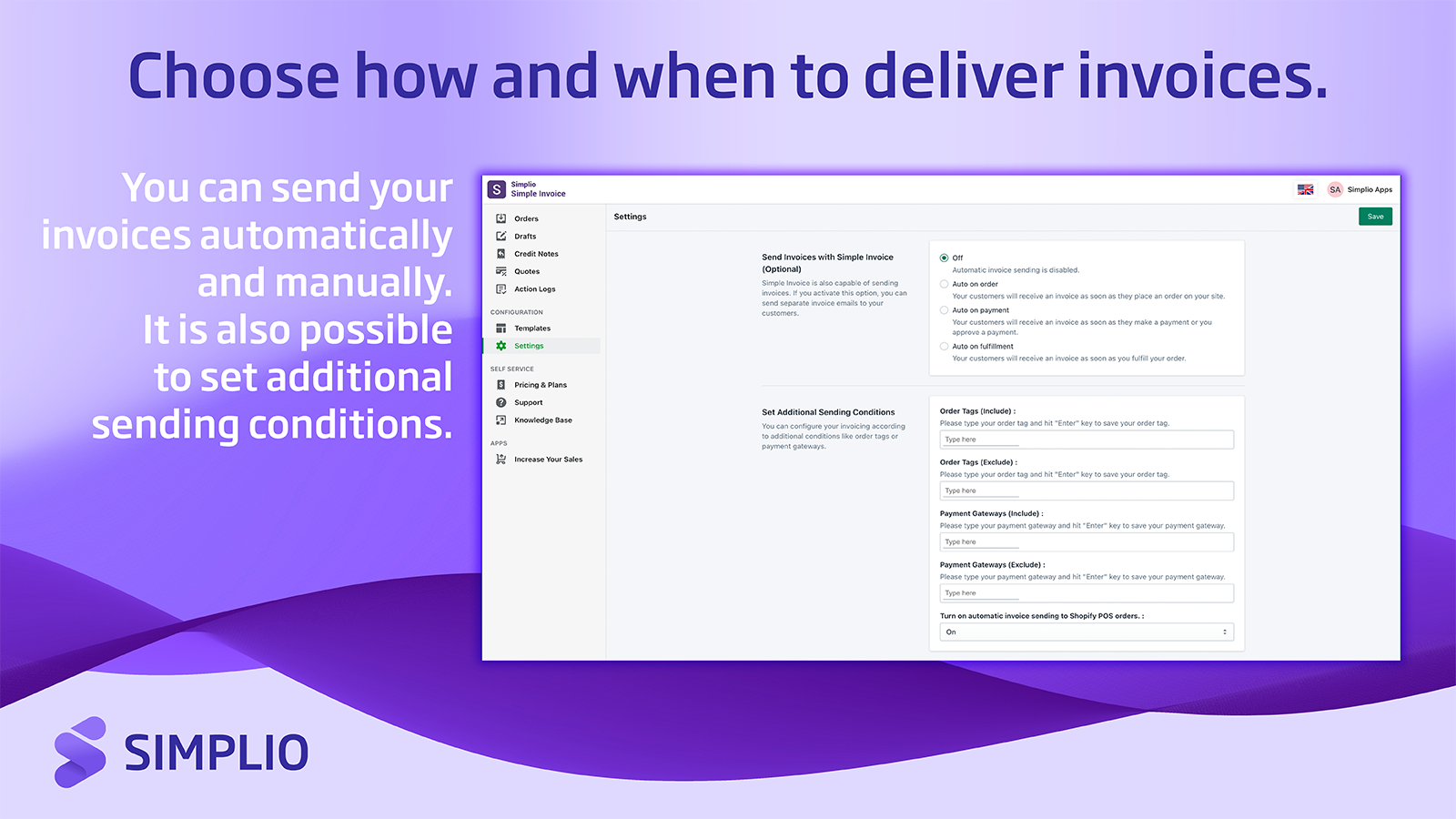 Simple Invoice ‑ Order Printer Screenshot