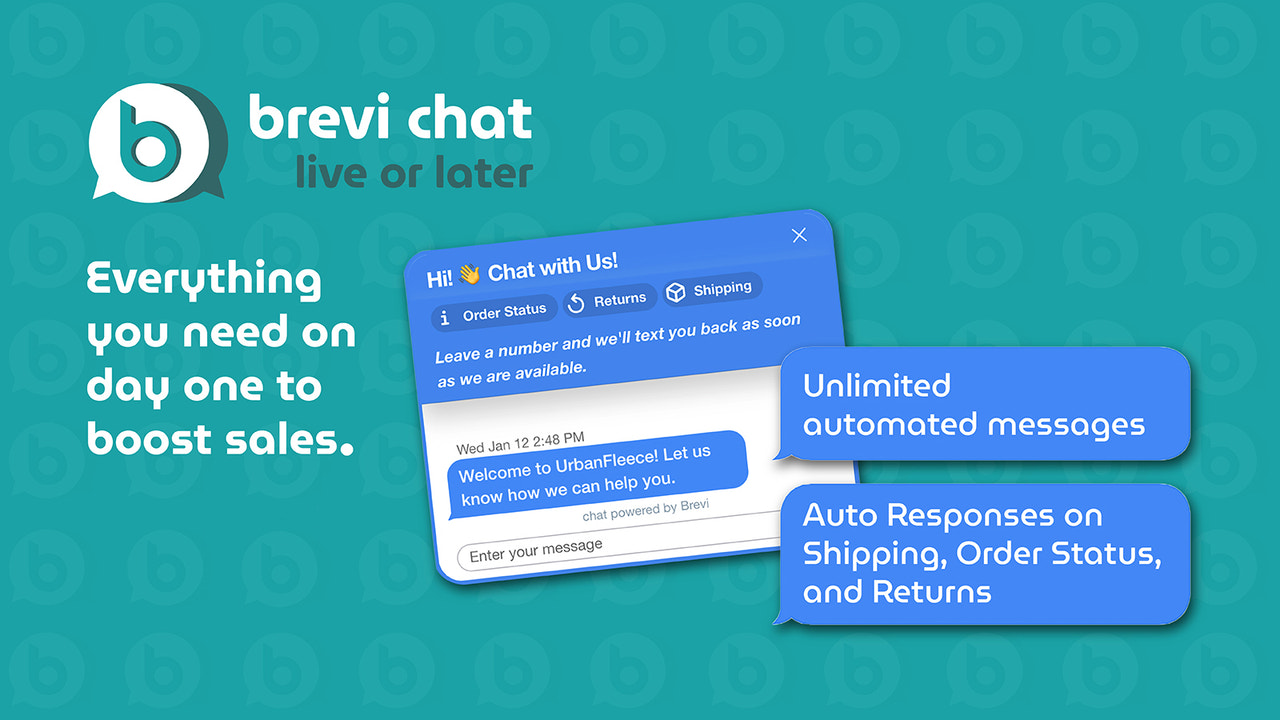 Brevi Chat - All you need on day one to boost sales, for free.