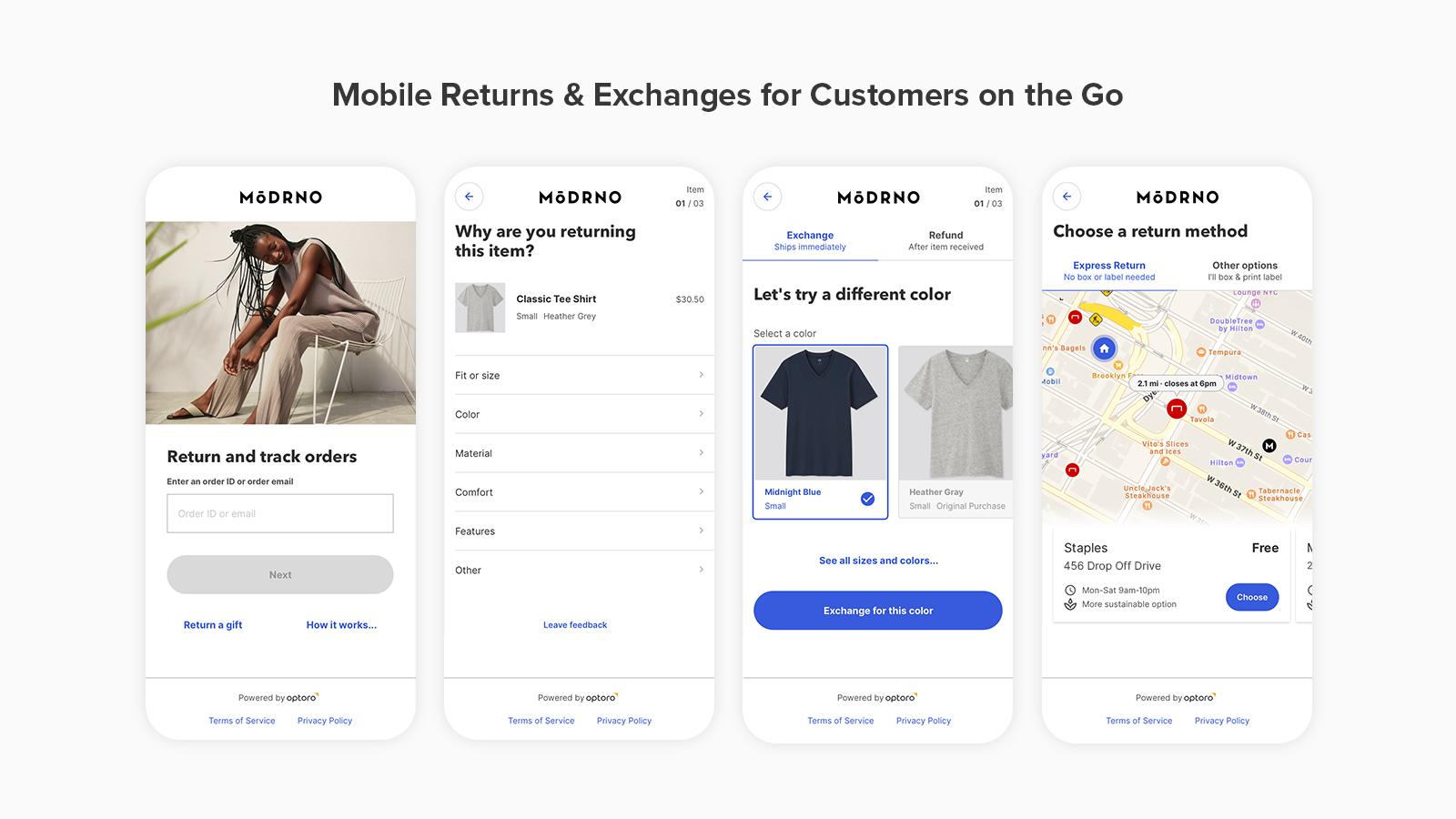 Mobile Returns & Exchanges for Customers on the Go