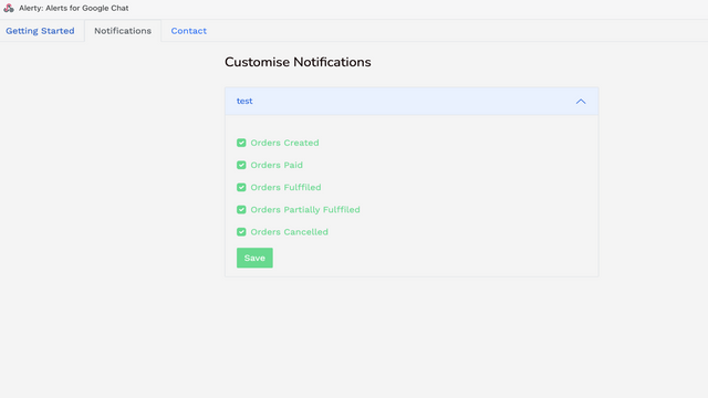 Customise Google Chat Notifications.