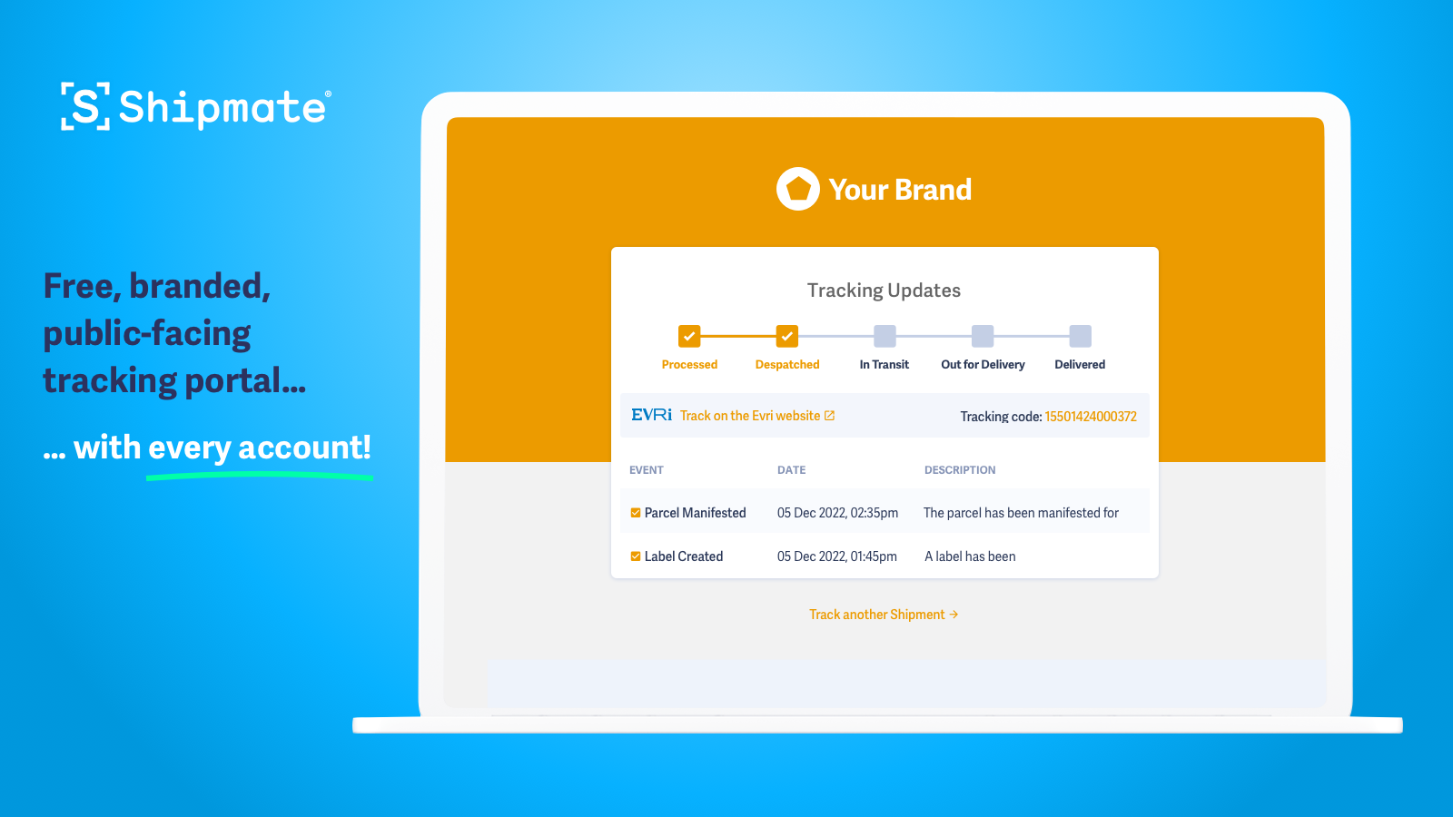 Branded tracking portal