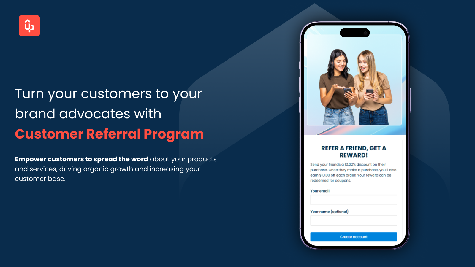 Reward loyalty: customer referral program