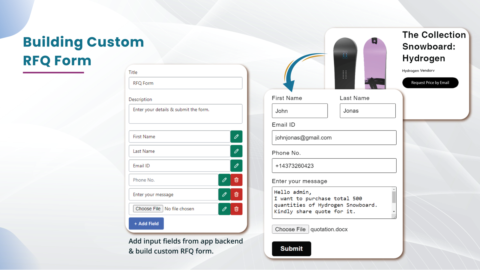 Building Custom RFQ Form