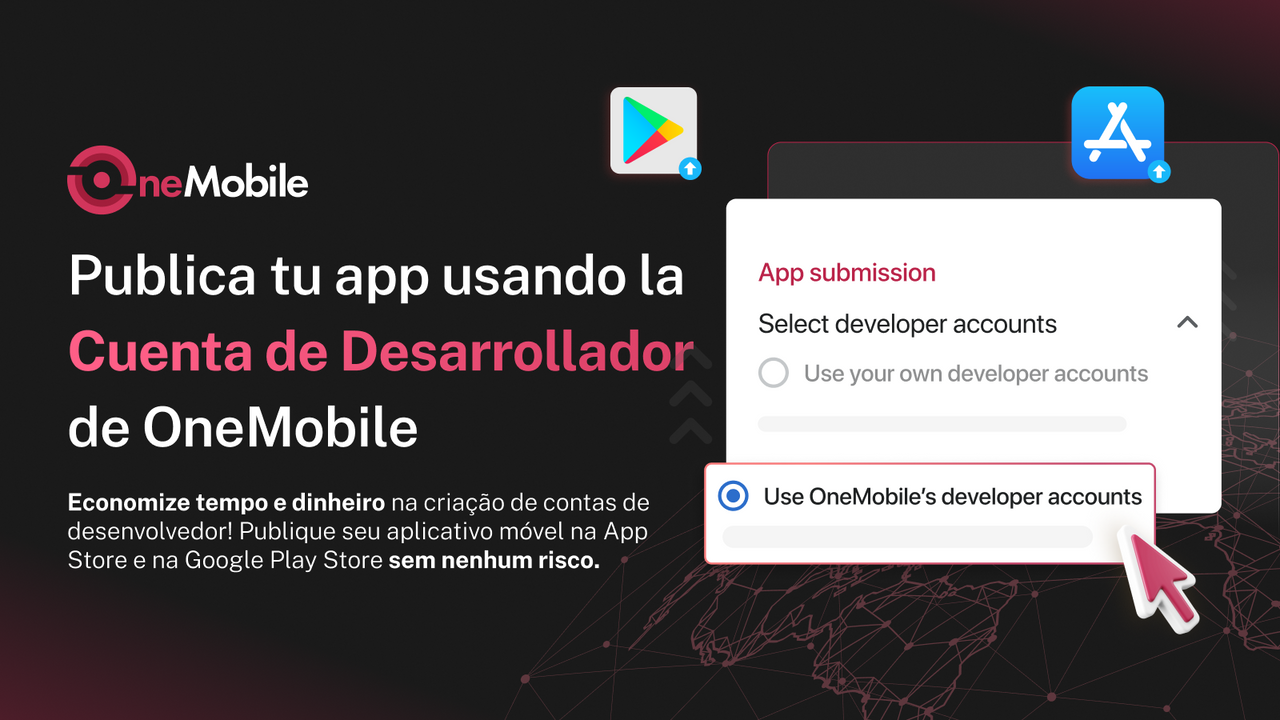 Publicar la app con la cuenta de desarrollador de OneMobile
