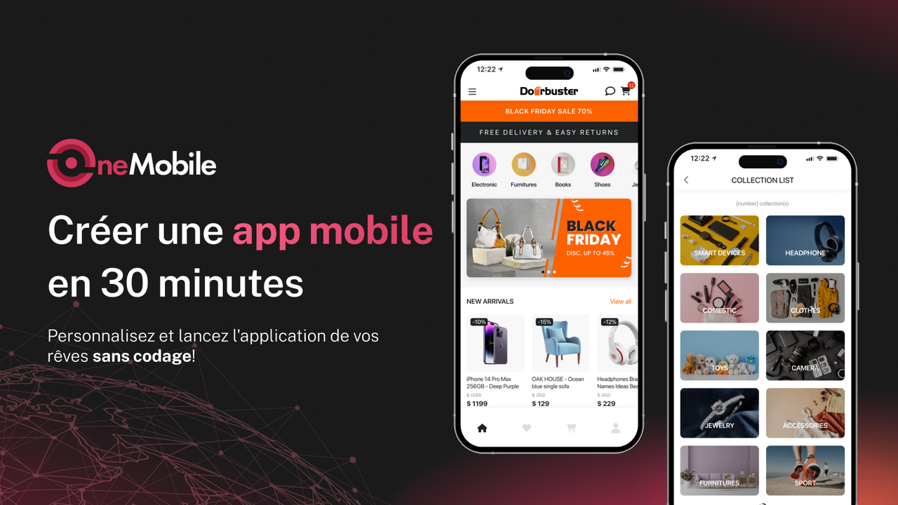 créer et personnaliser une application mobile sans codage